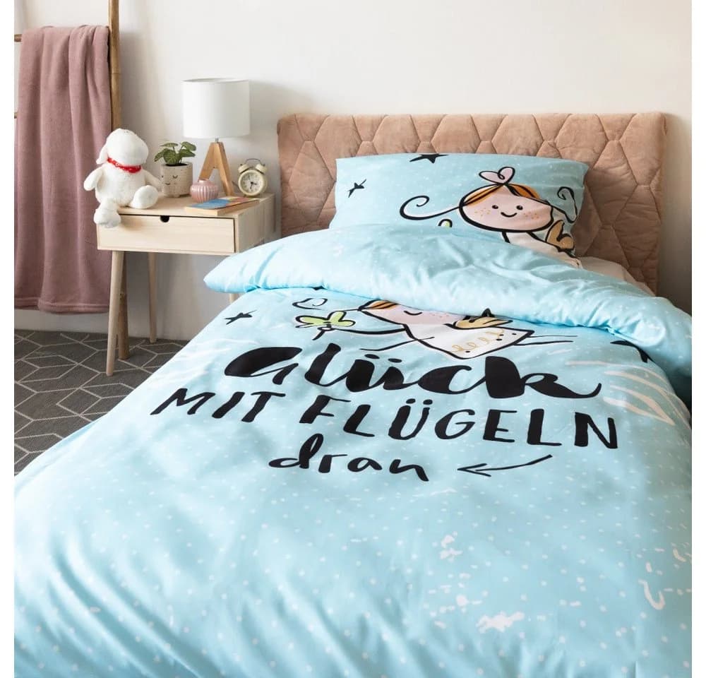 Sheepworld Bettwäsche »Ein Engel ist Glück mit Flügeln dran« - Bild 2