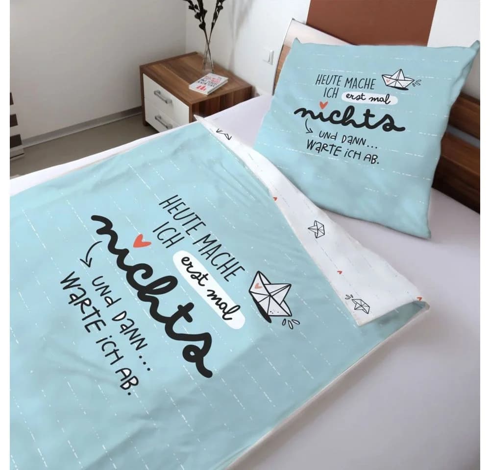Sheepworld Bettwäsche Wendebettwäsche Spruch Polyester - Bild 2