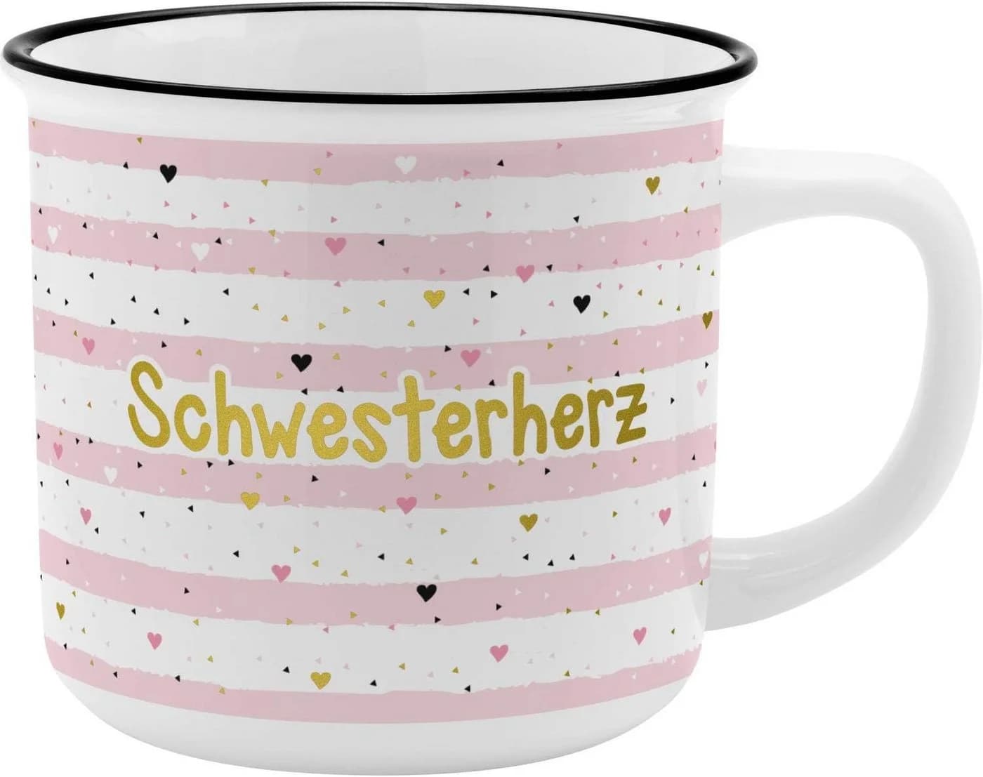 Gruss & Co 46978 Becher Schwesterherz New Bone China Porzellan 35 cl