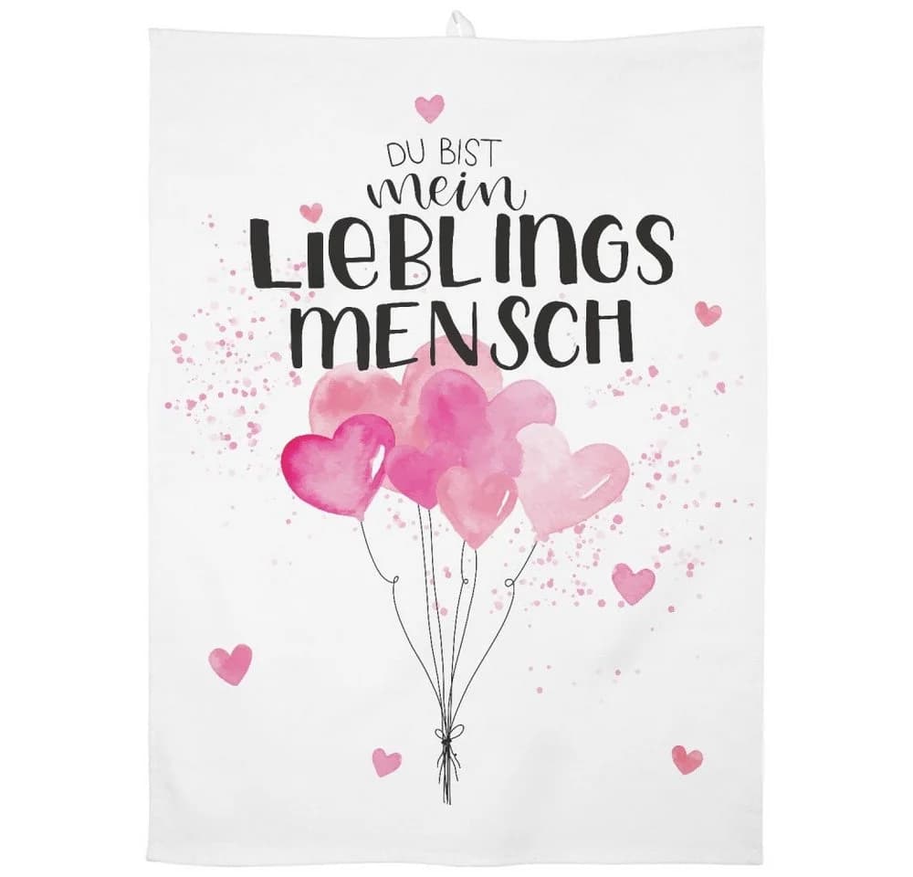 Sheepworld Geschirrtuch Motiv »Du bist mein LIEBLINGSMENSCH« Baumwolle - Bild 2