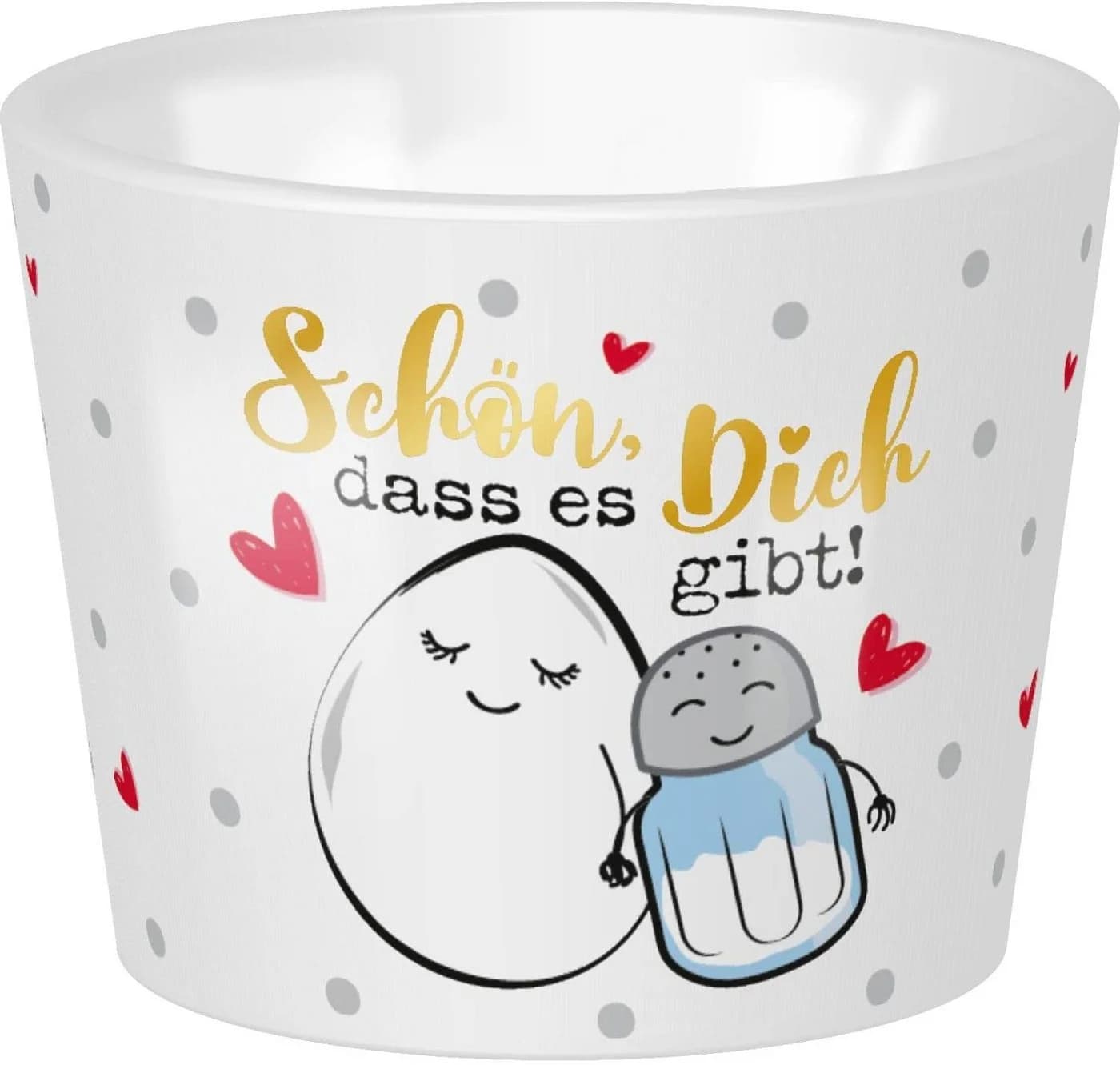 Sheepworld Eierbecher Porzellan mit frechem Spruch
