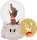 Sheepworld Schneekugel Traumkugel DACKEL bunt Glas Bild 1