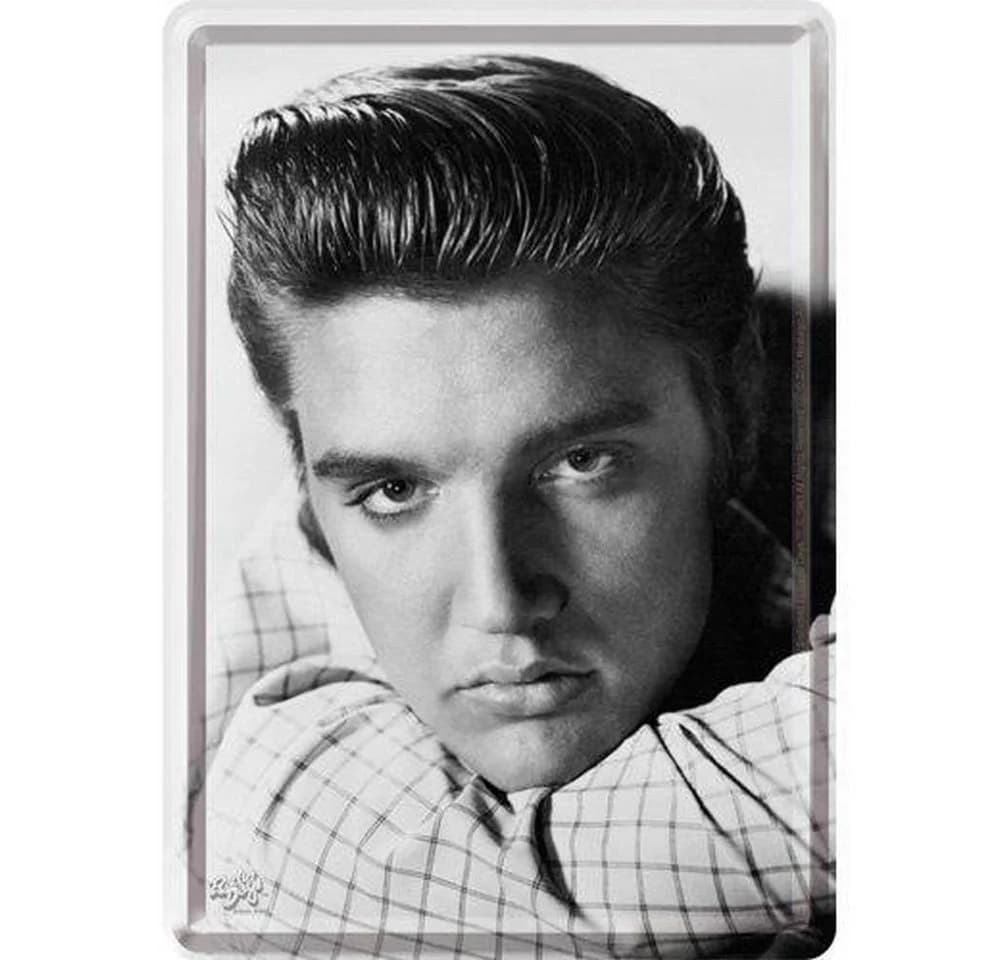 Nostalgic-Art Metallschild XXX Blechpostkarte Elvis Portrait - Bild 2