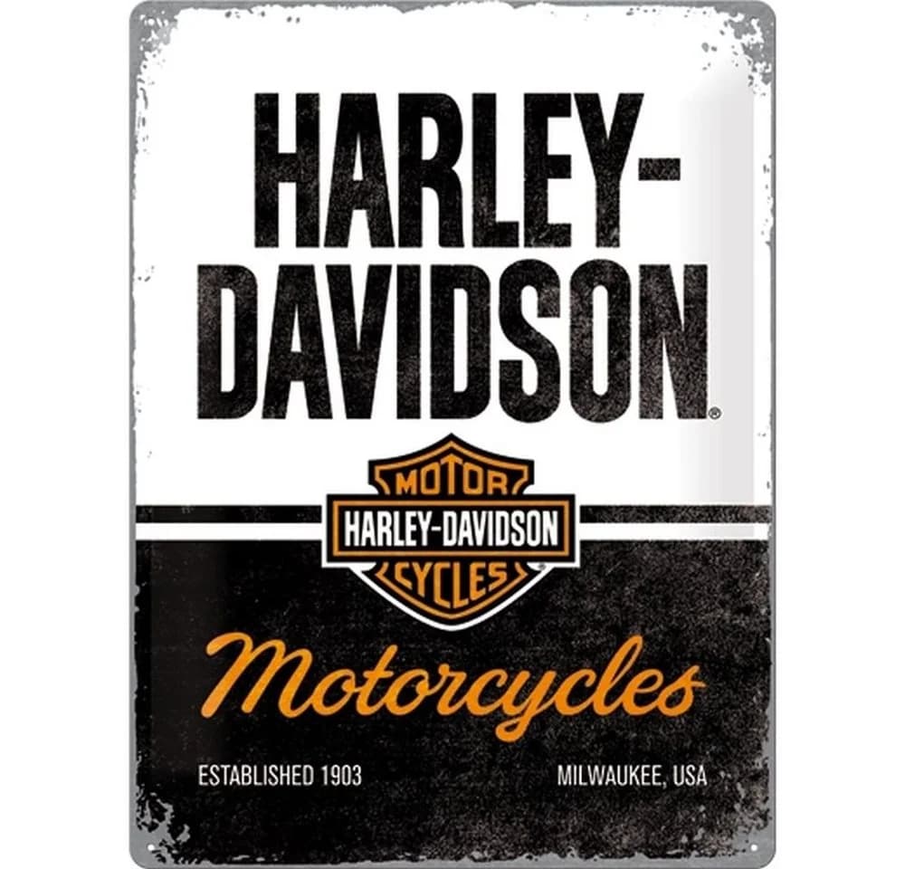 Nostalgic-Art Harley-Davidson Blechschild Retro 30x40 cm - Bild 2