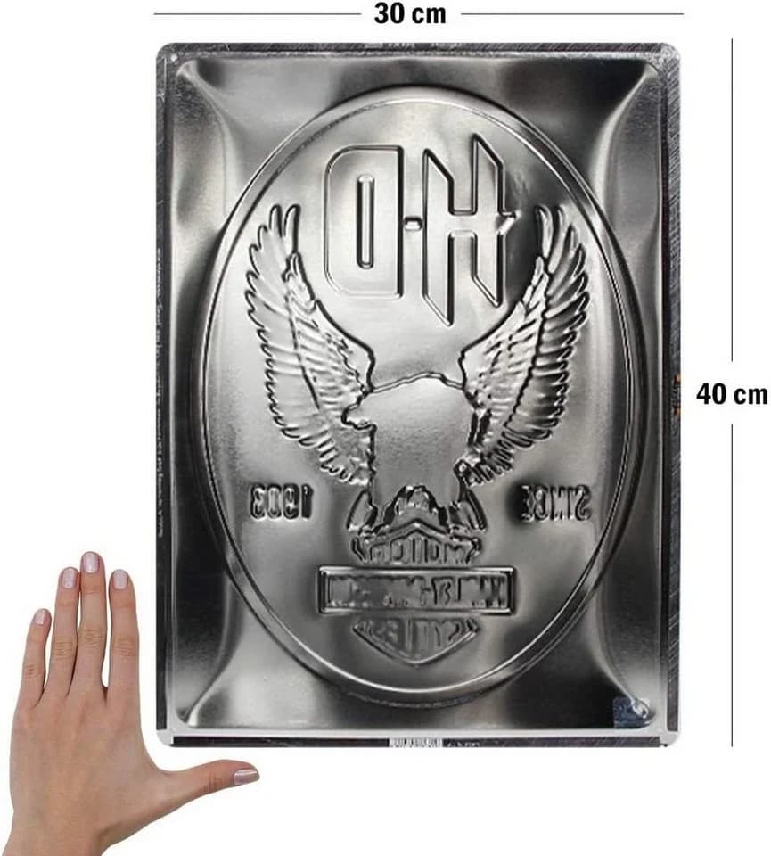 Nostalgic-Art Metallschild Harley-Davidson Metal Eagle 30 x 40 cm