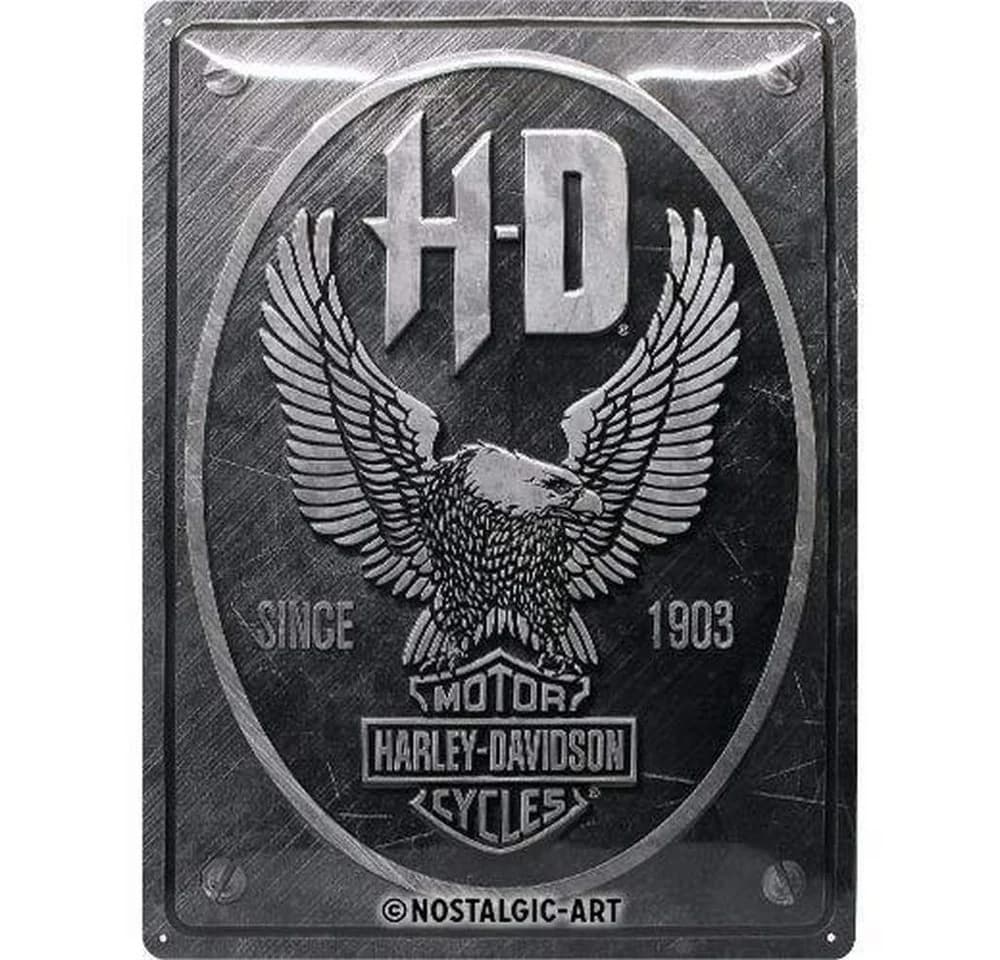 Nostalgic-Art Metallschild Harley-Davidson Metal Eagle 30 x 40 cm - Bild 2