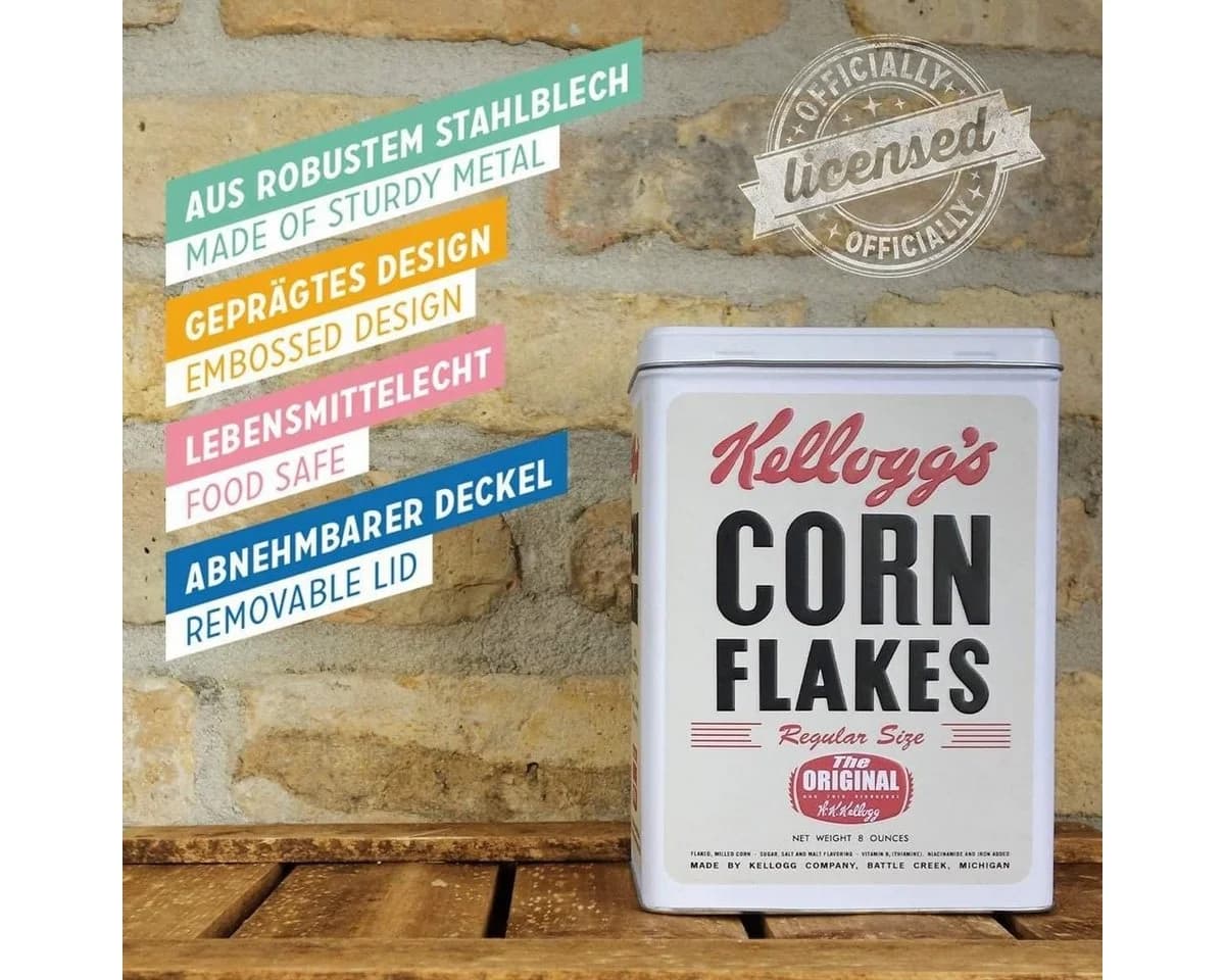 Nostalgic-Art Vorratsdose Kaffeedose Blechdose Kellogg's Corn Flakes Retro - Bild 5