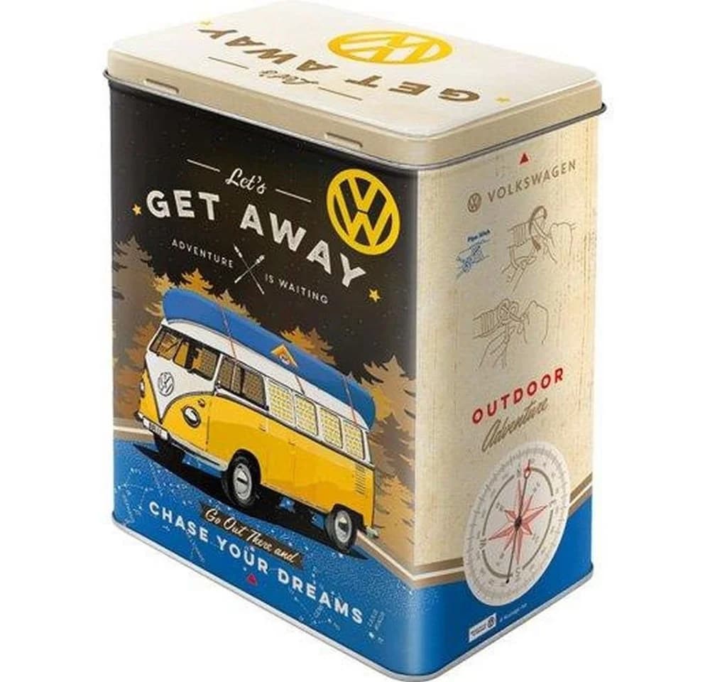 Nostalgic-Art Vorratsdose VW Bulli Get Away Retro Blechdose