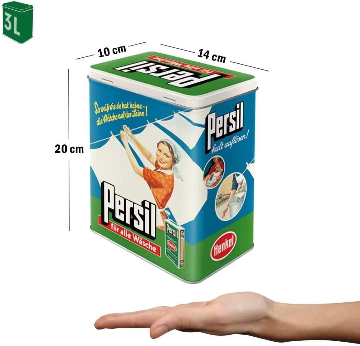Nostalgic-Art Vorratsdose Kaffeedose Blechdose - Persil Wäsche Retro - Bild 3