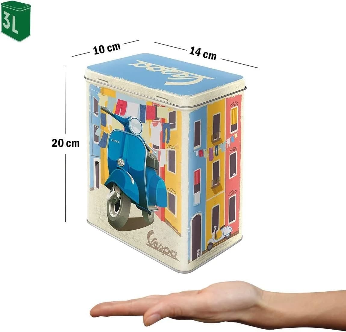 Nostalgic-Art Vorratsdose Kaffeedose Vespa Italian Laundry Motiv 3L