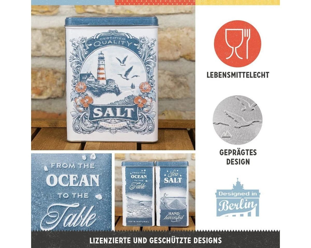 Nostalgic-Art Kaffeedose 3L Sea Salt Motiv Blechdose - Bild 3