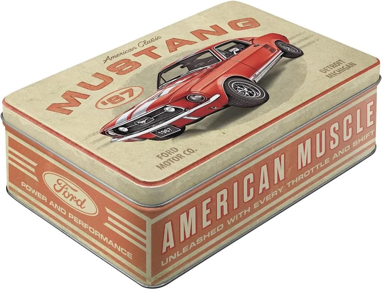Nostalgic-Art Keksdose Ford Mustang GT 1967 Rot - Bild 2