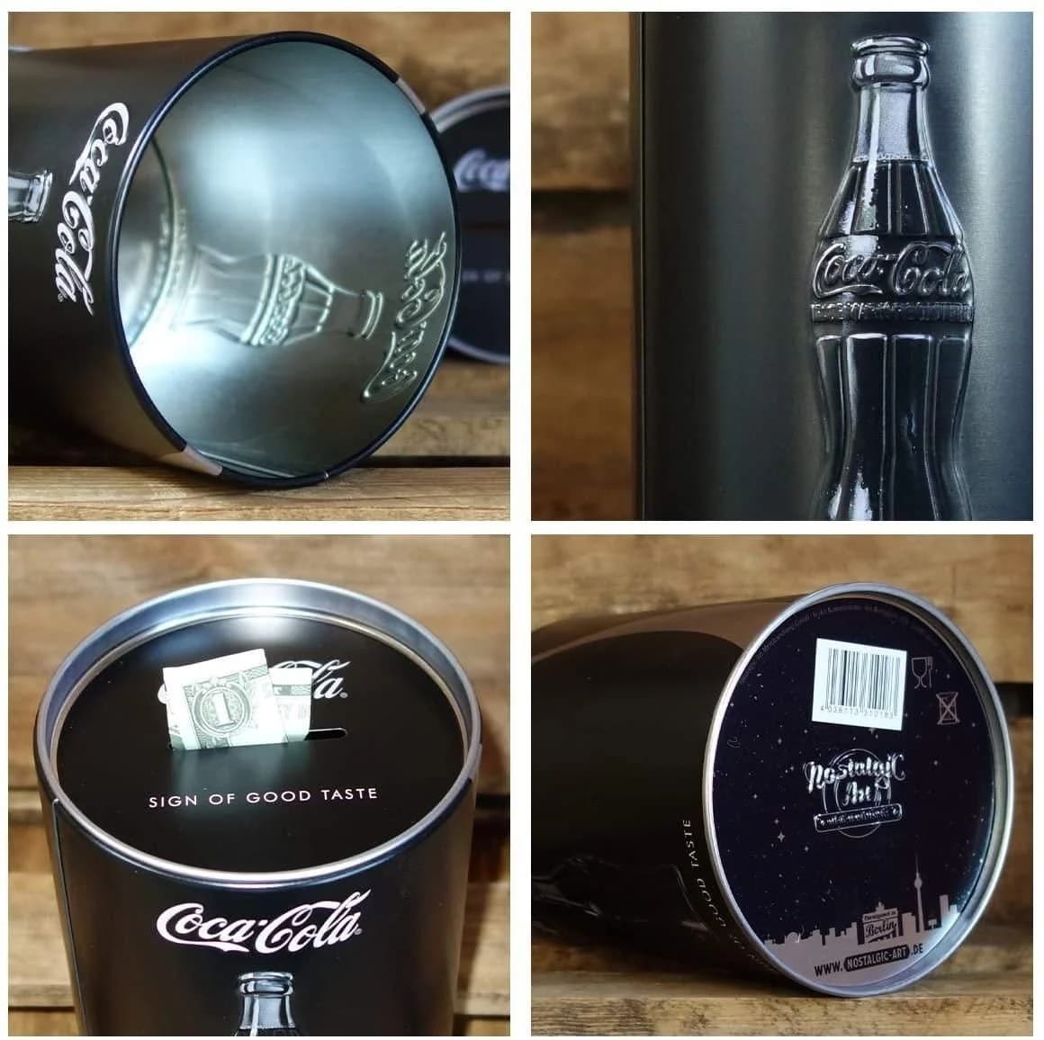 Nostalgic-Art Spardose Metall Sparbüchse Sparschwein Coca-Cola Rot/Weiß - Bild 4