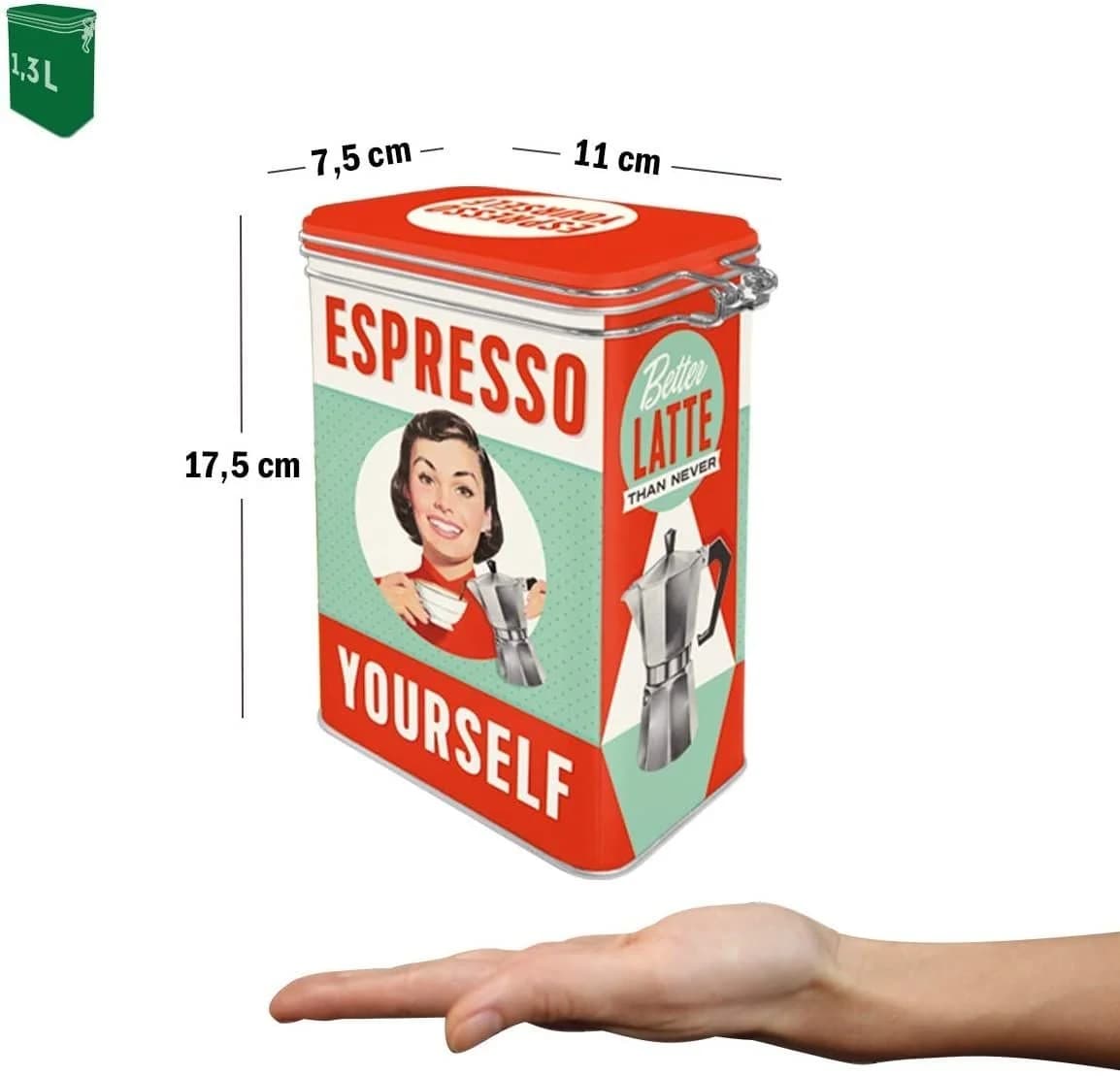 Nostalgic-Art Kaffeedose Aromadose Retro 1,3l Metall - Bild 3