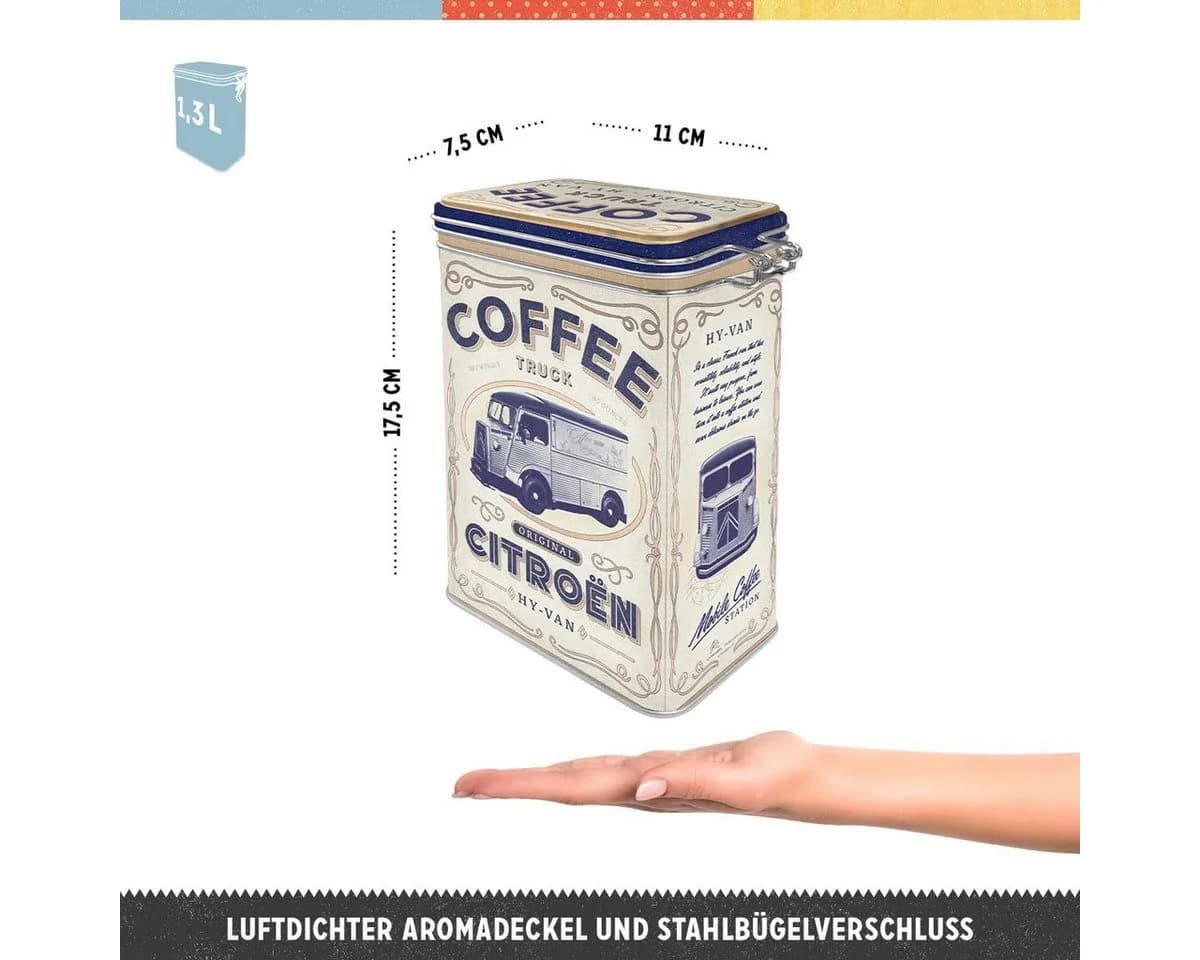 Nostalgic-Art Kaffeedose Aromadose Citroen Coffee Truck Retro
