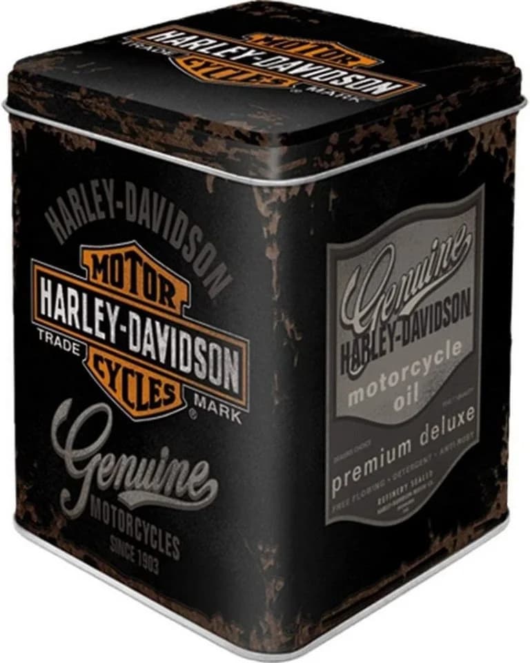 Nostalgic-Art Teedose Retro Design Harley-Davidson Logo - Bild 2