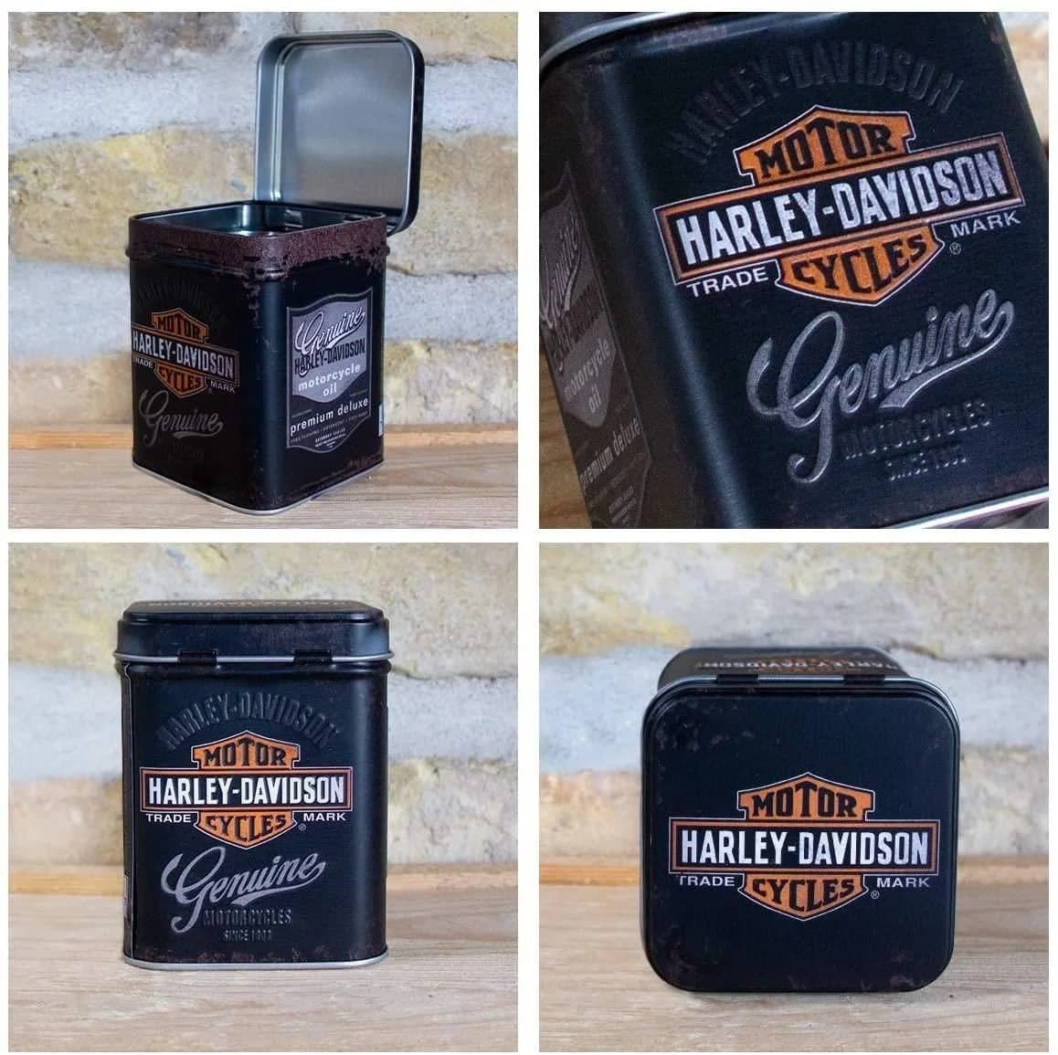 Nostalgic-Art Teedose Retro Design Harley-Davidson Logo - Bild 3