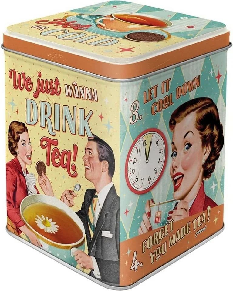 Nostalgic-Art Teedose aus Metall Retro-Design - Bild 2