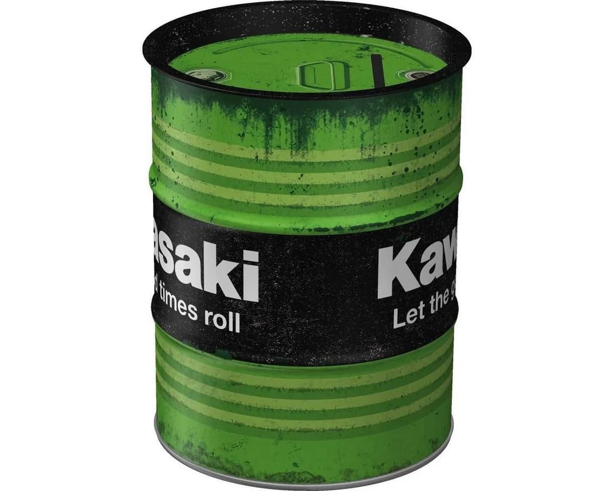 Nostalgic-Art Spardose Sparschwein Kawasaki Bunt Stahlblech