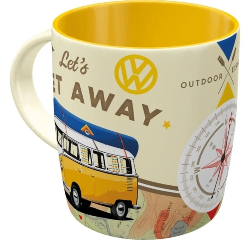 Nostalgic-Art Kaffeetasse VW Bulli Let's Get Away Keramik - Bild 2