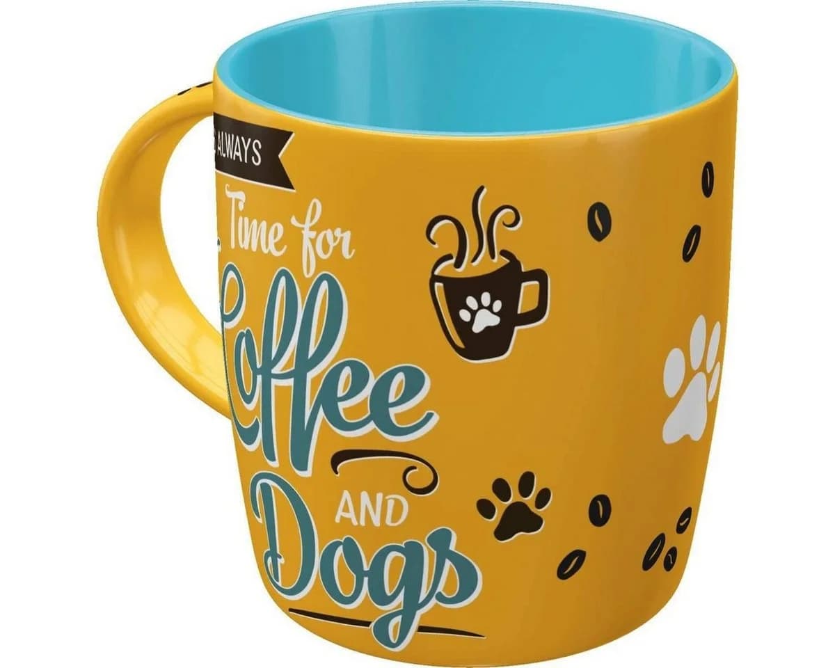 Nostalgic-Art Kaffeetasse 330ml Retro Motiv Coffee and Dogs Keramik - Bild 2