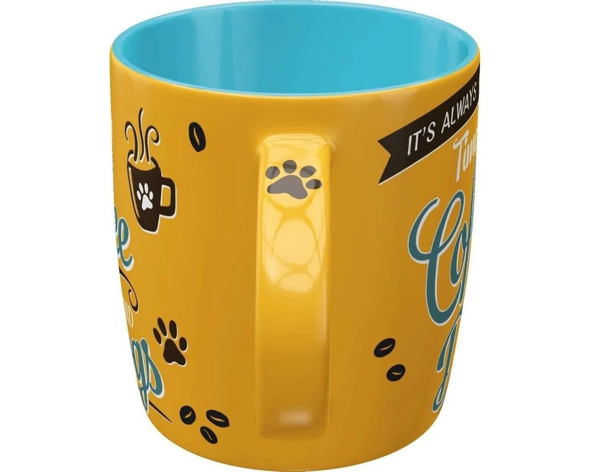 Nostalgic-Art Kaffeetasse 330ml Retro Motiv Coffee and Dogs Keramik - Bild 3