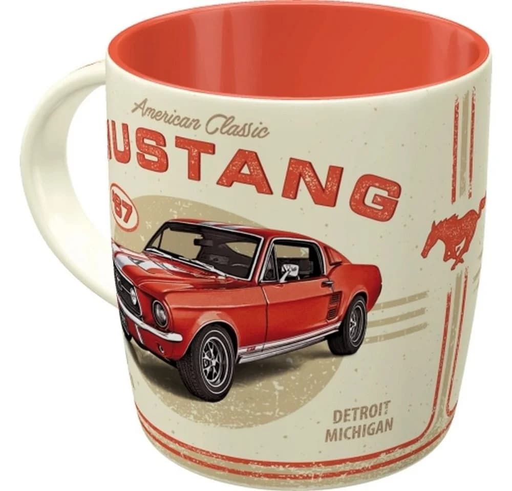 Nostalgic-Art Kaffeetasse Ford Mustang GT 1967 Rot Keramik - Bild 2