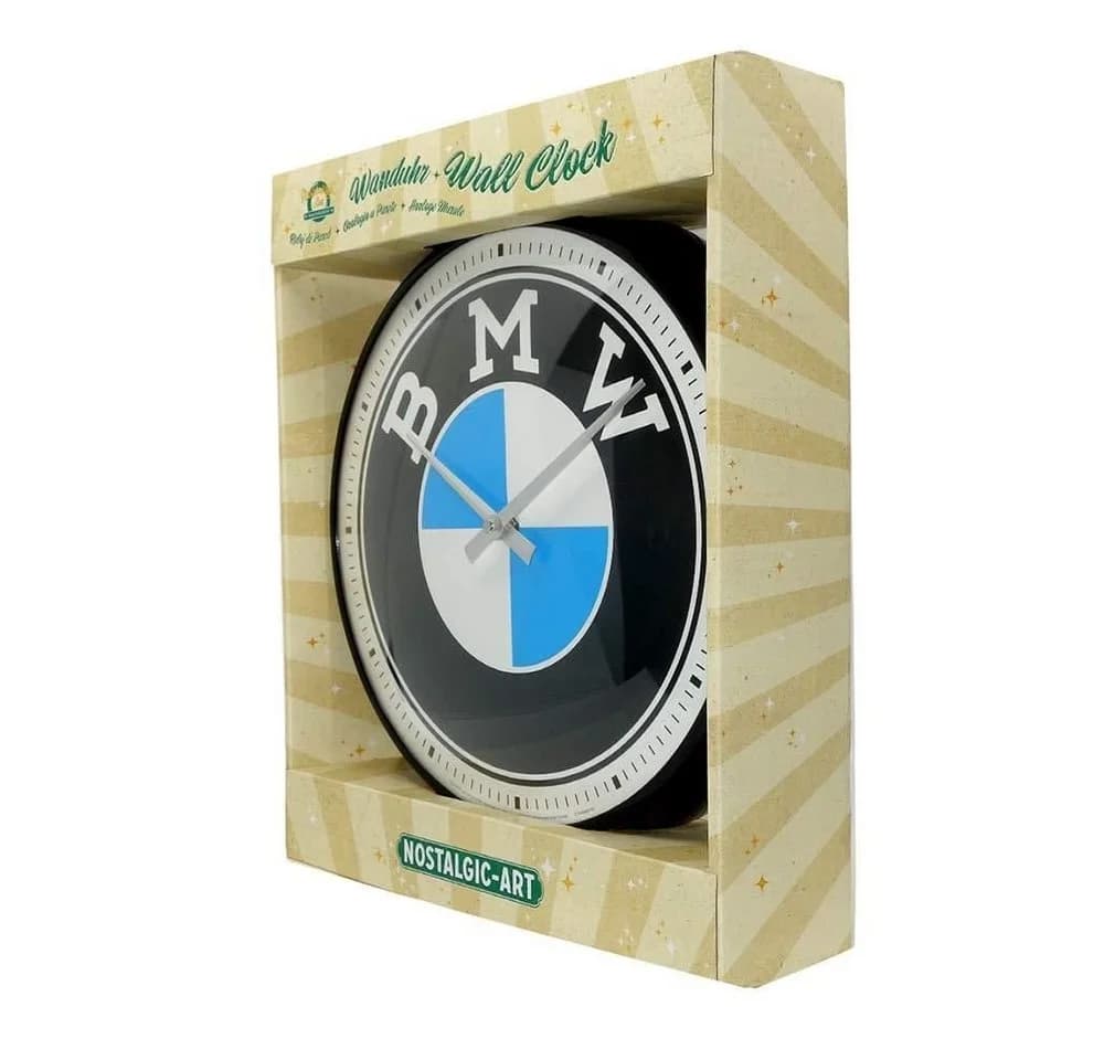 Nostalgic-Art Wanduhr Vintage BMW Logo 31cm