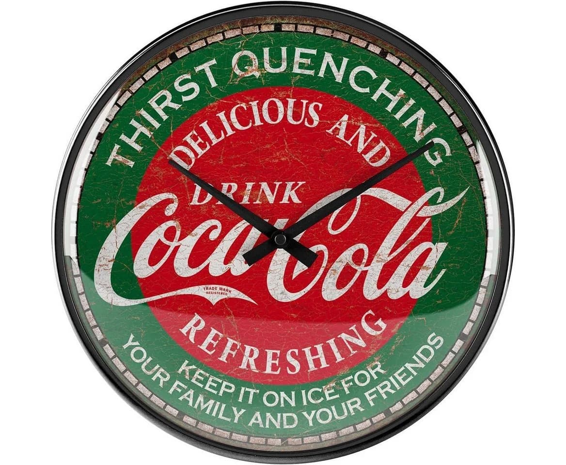 Nostalgic-Art Wanduhr Coca-Cola Thirst Quenching Green - Bild 2