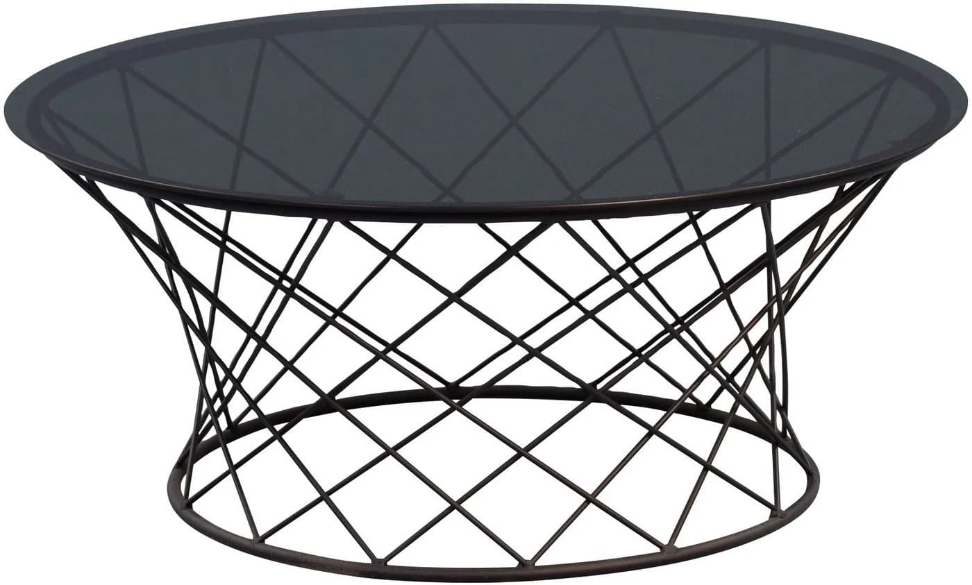 Couchtisch Madox von M2 Beauté - Grau/Schwarz Glas
