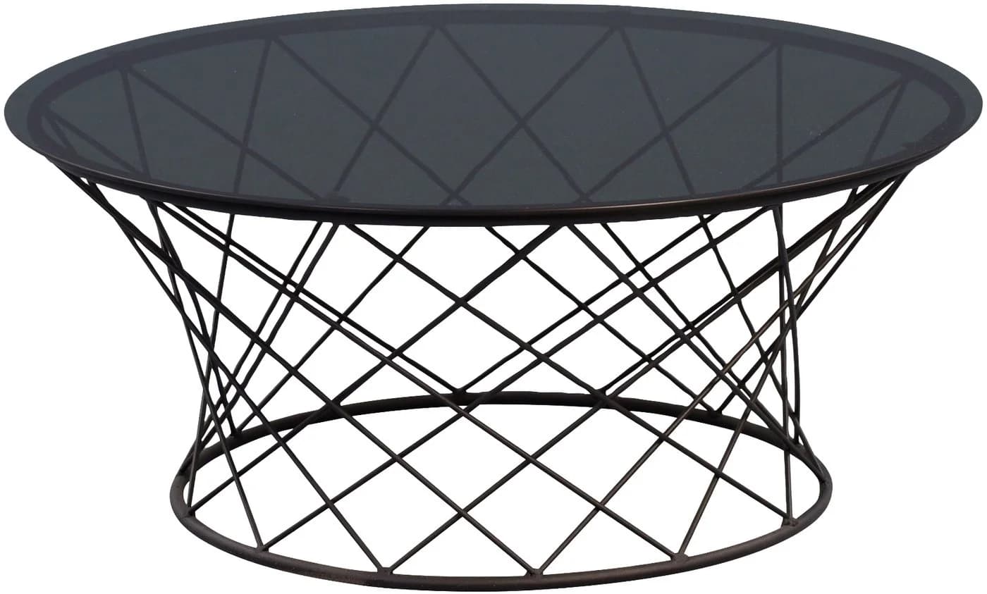 Couchtisch Madox von M2 Beauté - Grau/Schwarz Glas - Bild 2