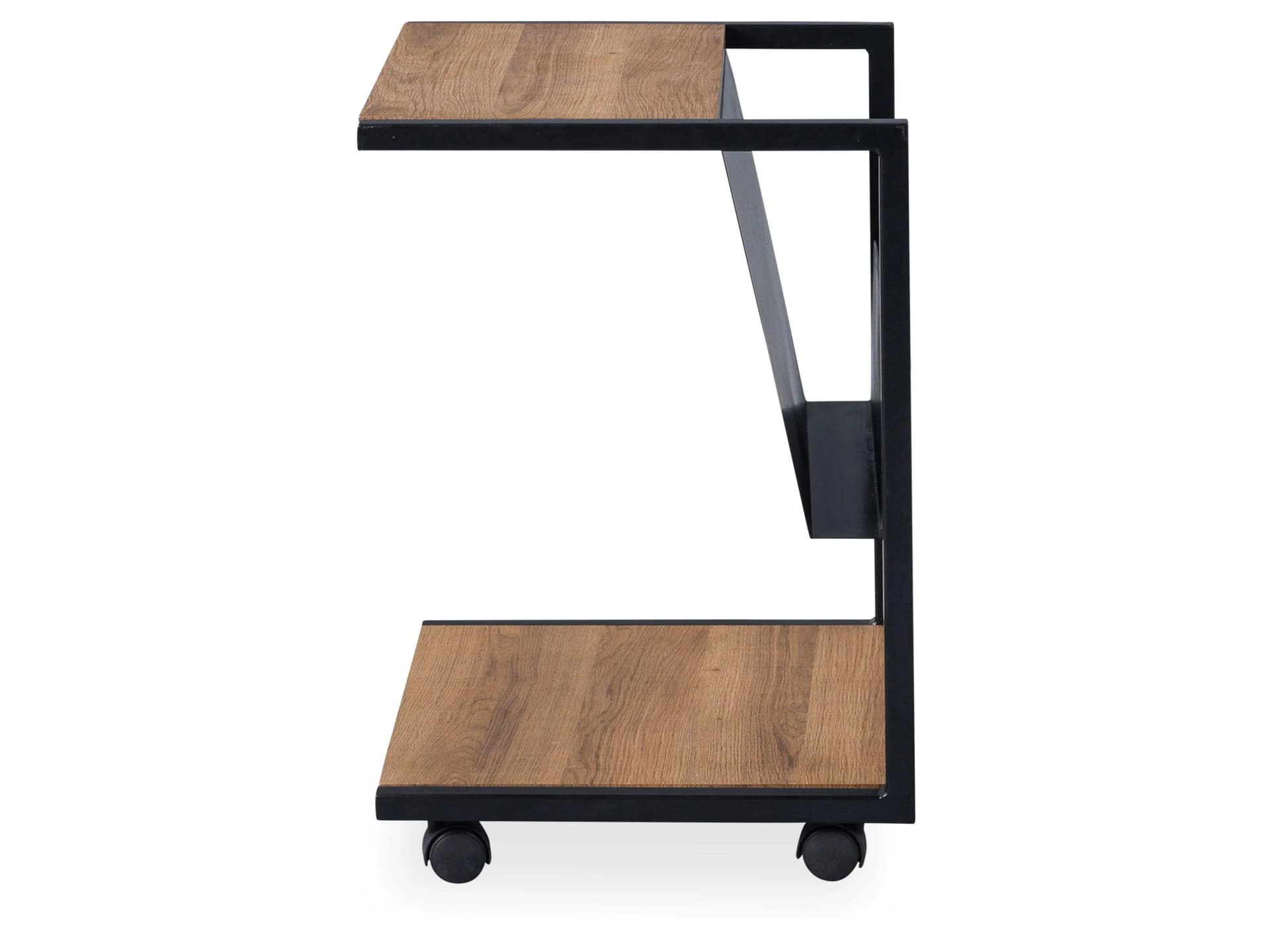 M2 Beauté Beistelltisch ATLANTA Braun Metall