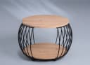 M2 Kollektion Couchtisch Peking Schwarz Eiche Artisan mit Rollen Bild 1