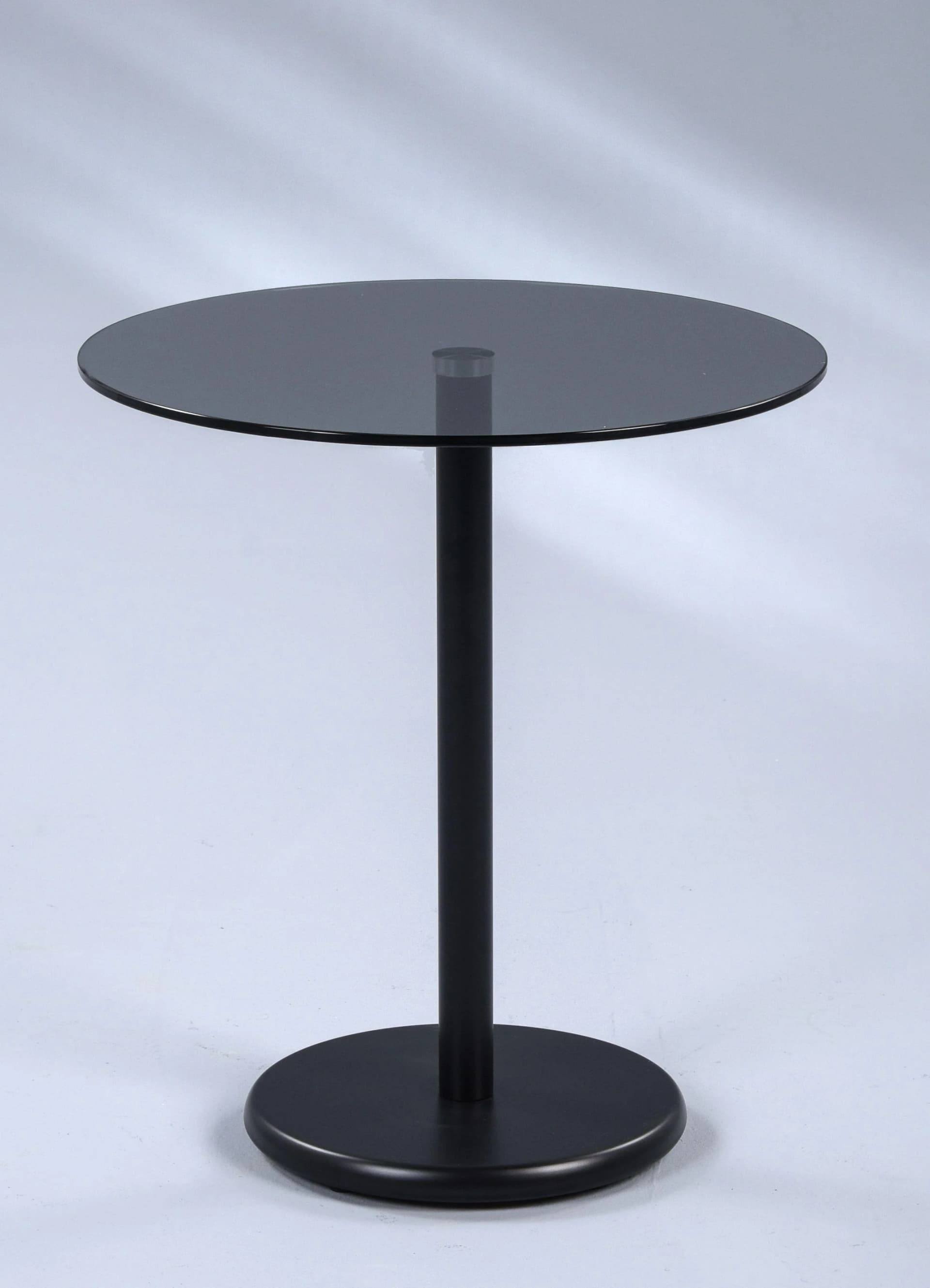 Beistelltisch GERO Sicherheitsglas Grau Metall Schwarz