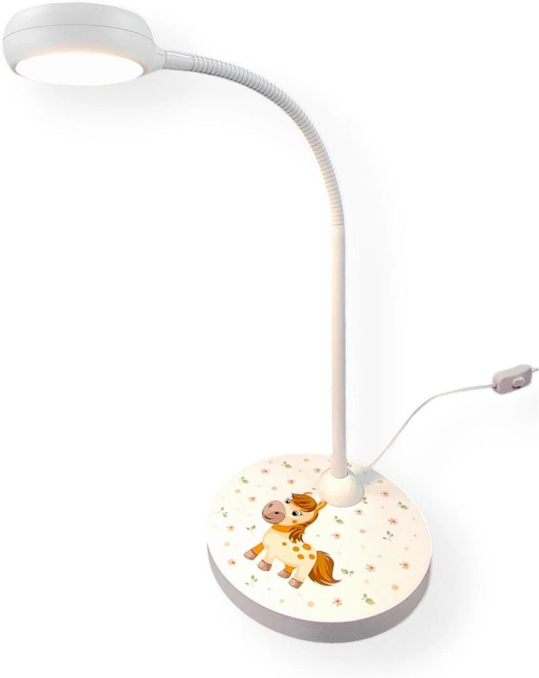 Niermann Schreibtischlampe Pony Paula Kinderlampe Weiß/Bunt