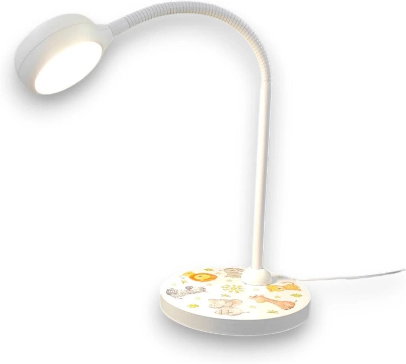 Niermann Schreibtischlampe Little Safari Kinderzimmer Weiß/Bunt