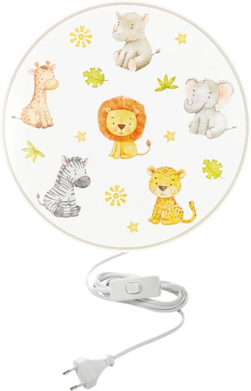 Niermann Wandleuchte Little Safari Kinderlampe bunt
