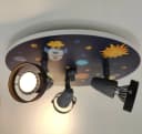 NIERMANN Deckenstrahler Weltall Rakete Bunt 3 verstellbare Spots Bild 2