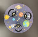 NIERMANN Deckenstrahler Weltall Rakete Bunt 3 verstellbare Spots Bild 3
