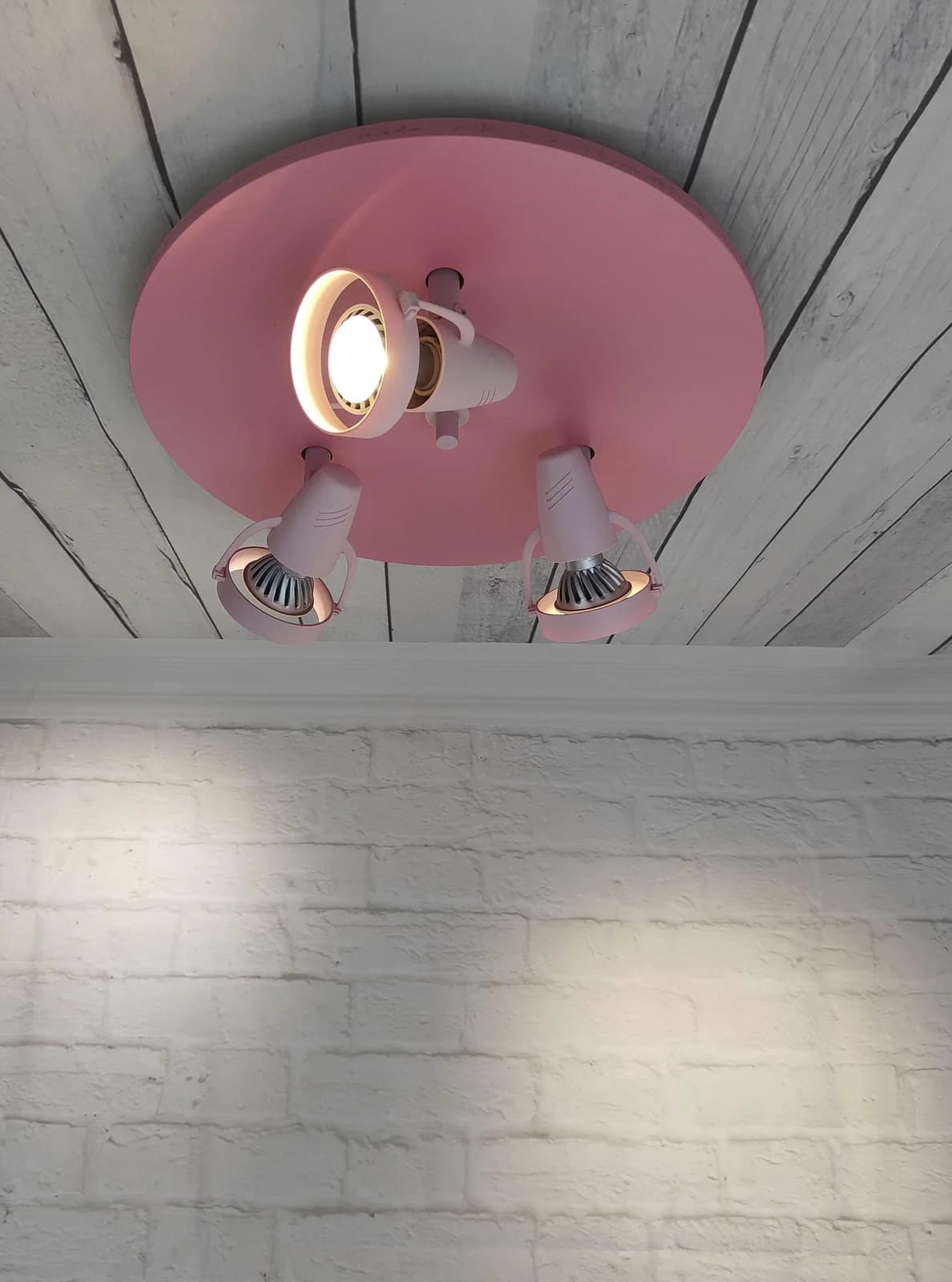 Niermann Deckenstrahler Rosa 3 verstellbare Spots Kinderlampe