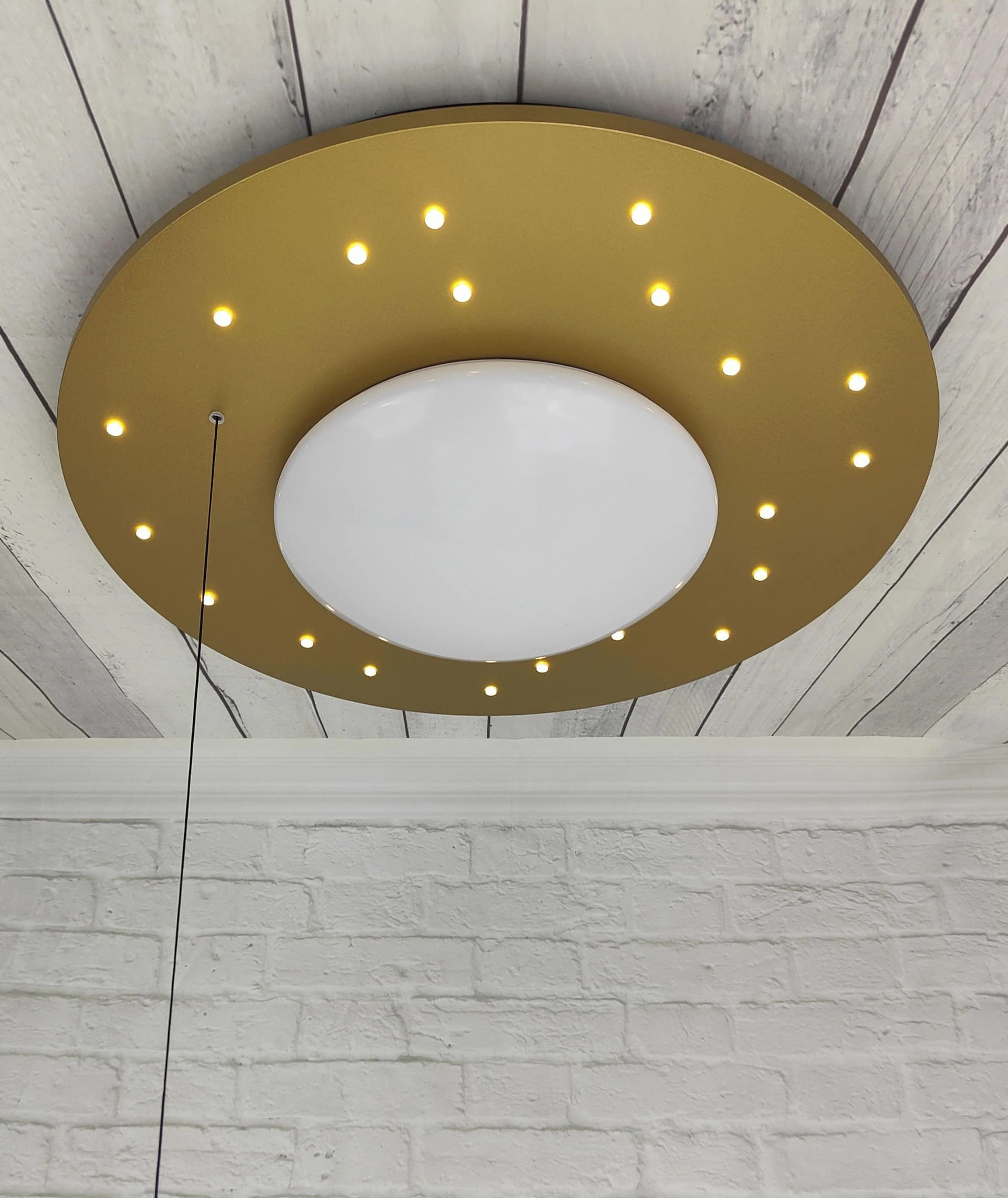 NIERMANN Deckenleuchte Starlight Gold E27 Leuchtmittelwechsel Kinderlampe