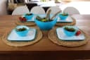 LindenBerg Salatschüssel groß Blau Kunststoff PS Bild 3