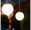 Expo Börse Solarlampe Pendelleuchte Außen 2er Set Weiß Bild 1