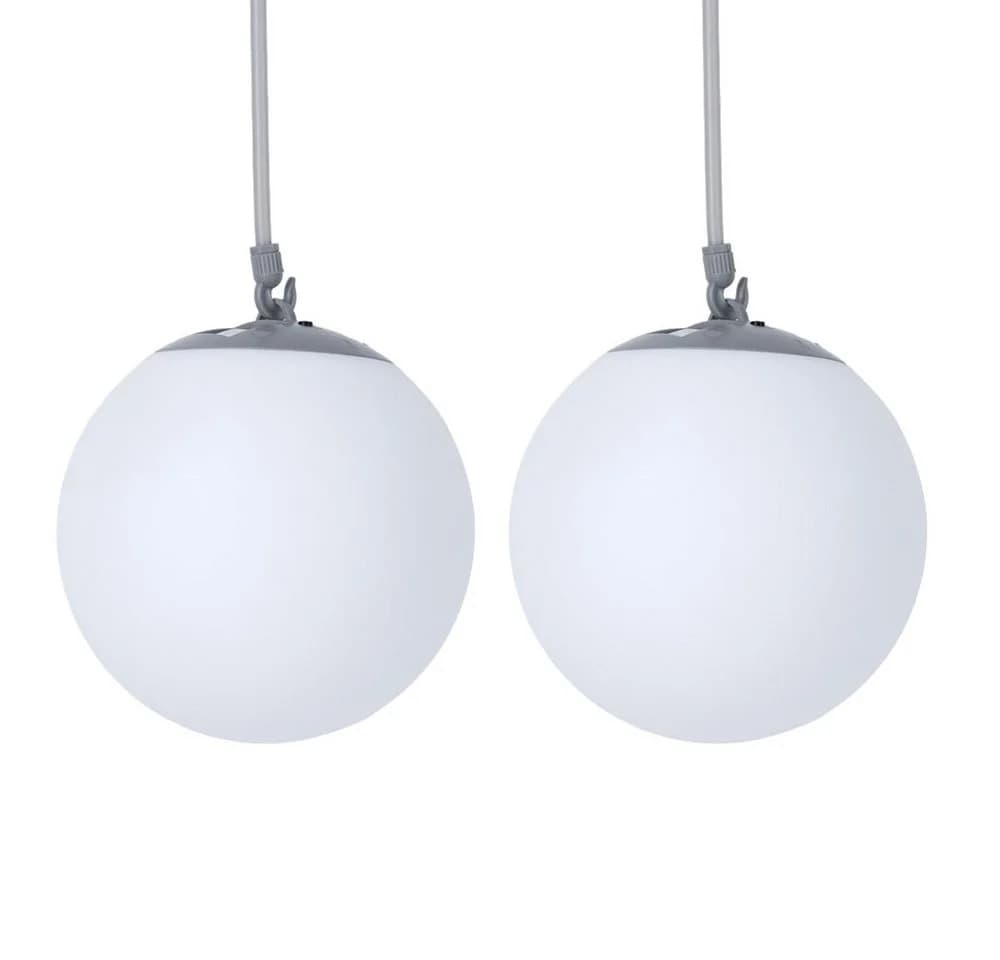 Expo Börse Solarlampe Pendelleuchte Außen 2er Set Weiß - Bild 2