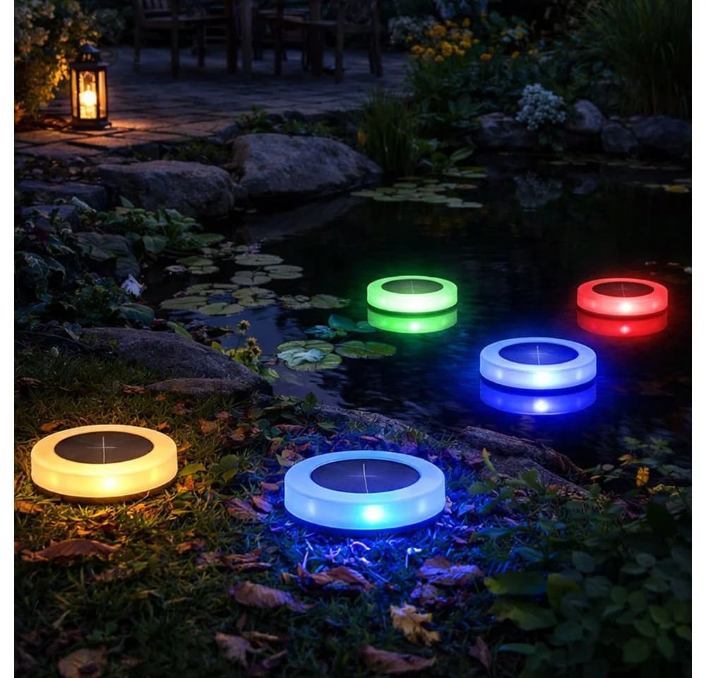 Expo Börse LED Solarleuchte RGB Farbwechsel 5er Set - Bild 2