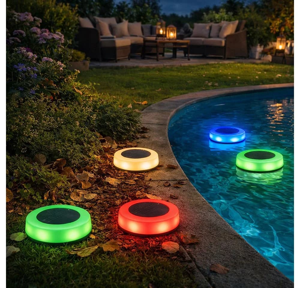 Expo Börse LED Solarleuchte RGB Farbwechsel 5er Set - Bild 4