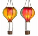 Expo Börse LED Solarleuchte Heißluftballon 2er Set Bunt Bild 1
