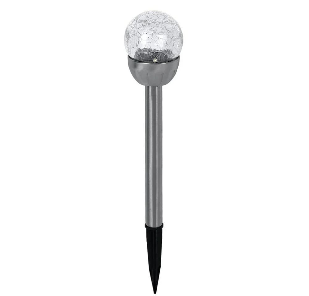 Expo Börse 5x LED Solarsteckleuchte Edelstahl Glas silber Warmweiß IP44 - Bild 5