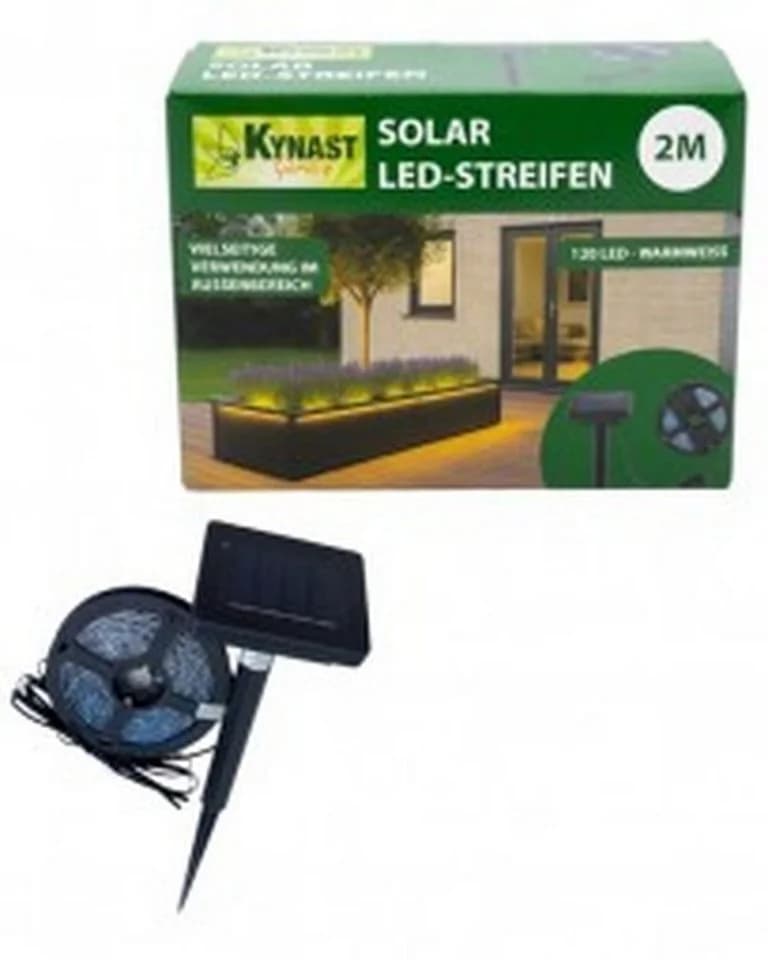 Kynast Garden Solar LED-Streifen 120 LEDs warmweiß 2m IP44