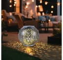 Expo Börse LED Kugelleuchte Solarlampe Warmweiß Schwarz Silber Bild 5